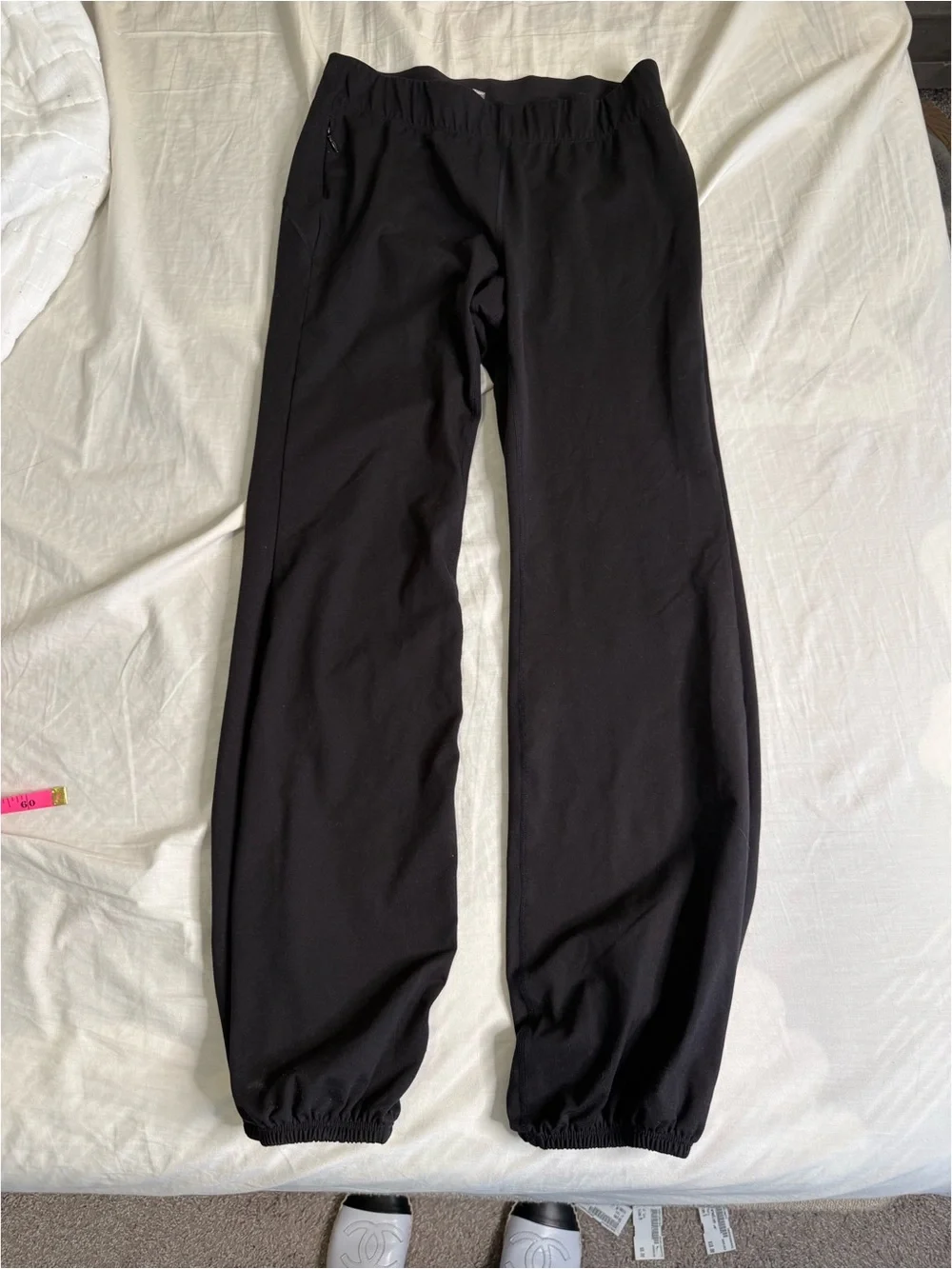 High-Waist Black Active Jogger Pants - Picture 4 of 6